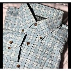 Brooks Brothers Mens Large Button up Long Sleeve mint‎ green shirt